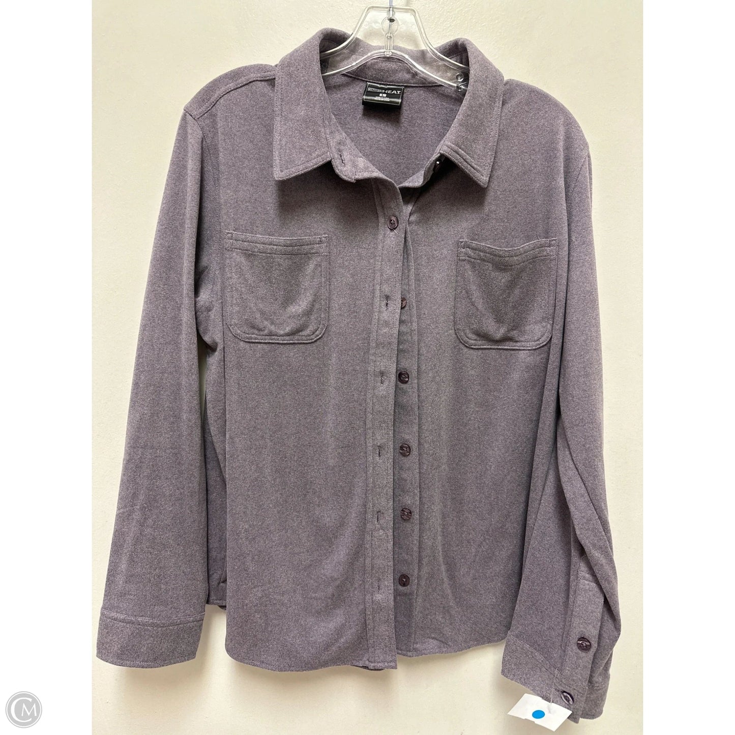 Blouse Long Sleeve By 32 Degrees In Purple, Size: L