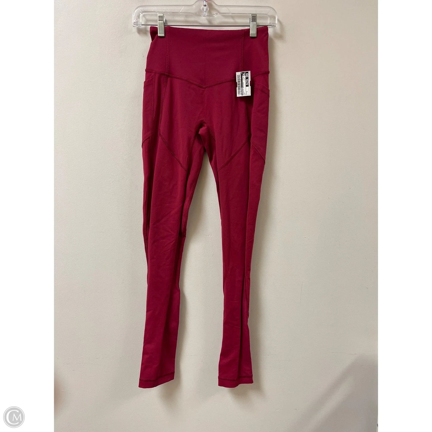Athletic Leggings By Lululemon In Red, Size: 4