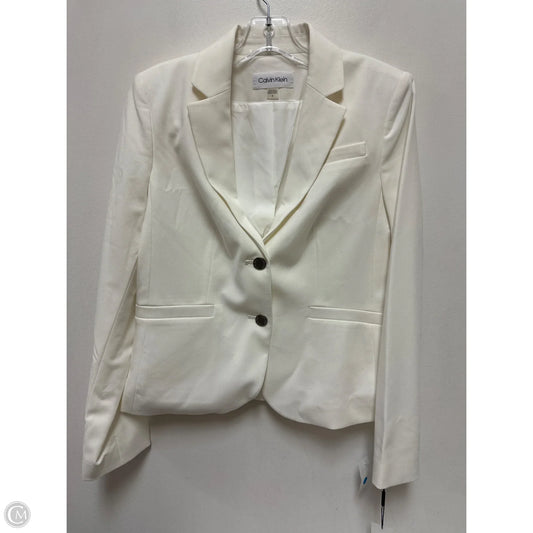 Blazer By Calvin Klein In Cream, Size: S