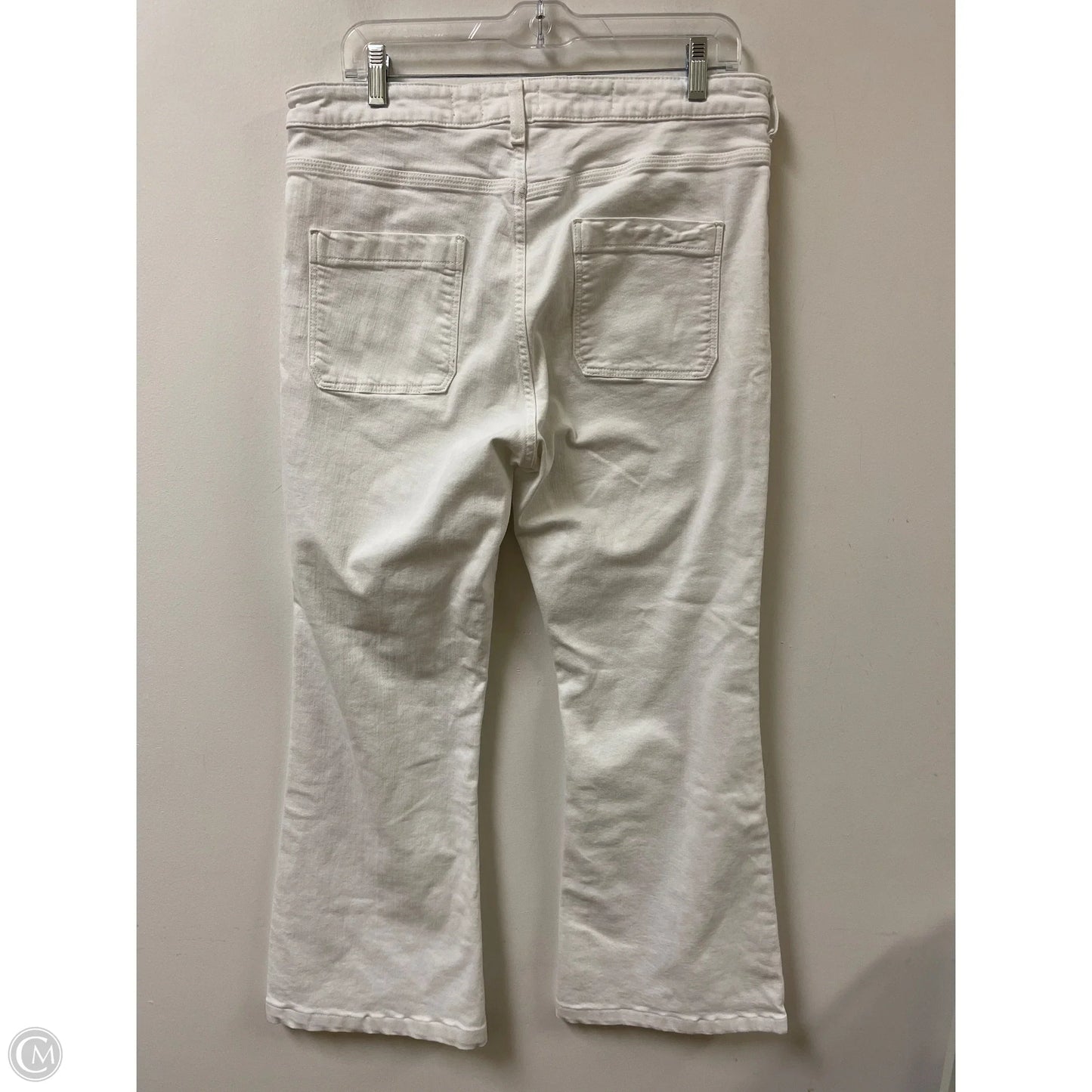 Jeans Flared By Pilcro In White, Size: 12