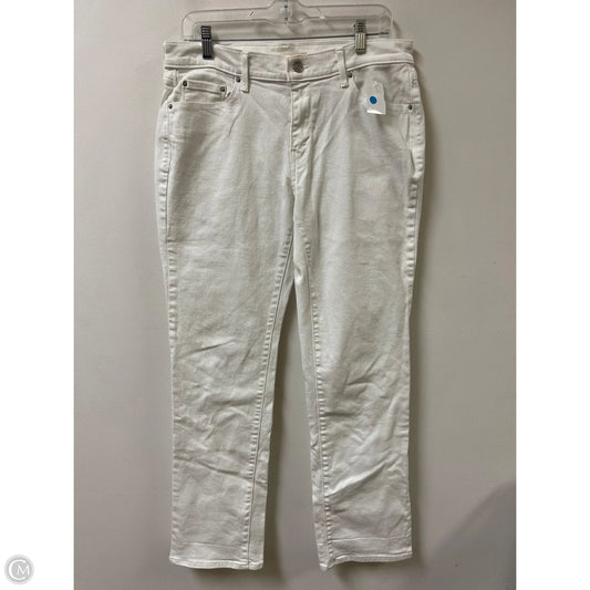 Jeans Flared By Levis In White, Size: 12