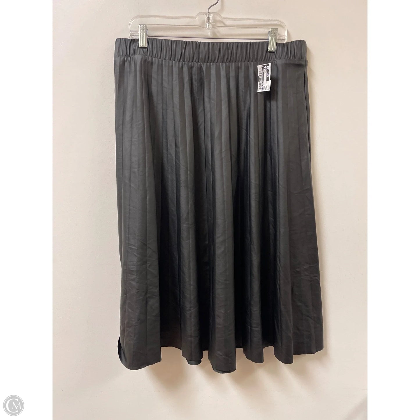 Skirt Midi By Time And Tru In Black, Size: Xl