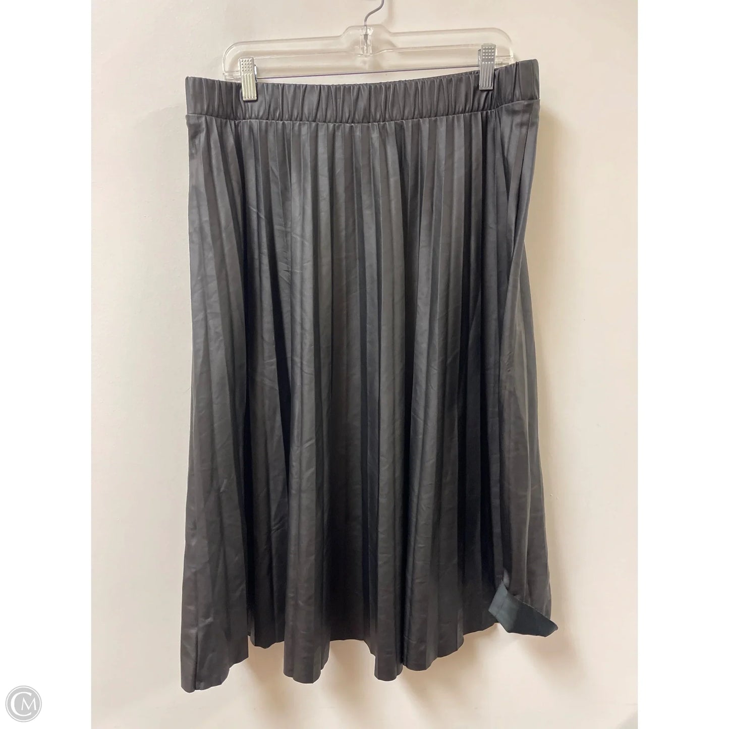 Skirt Midi By Time And Tru In Black, Size: Xl