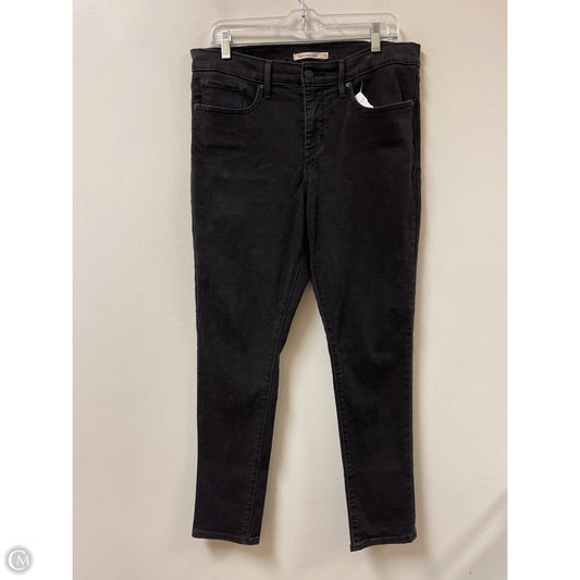 Jeans Skinny By Levis In Black, Size: 12