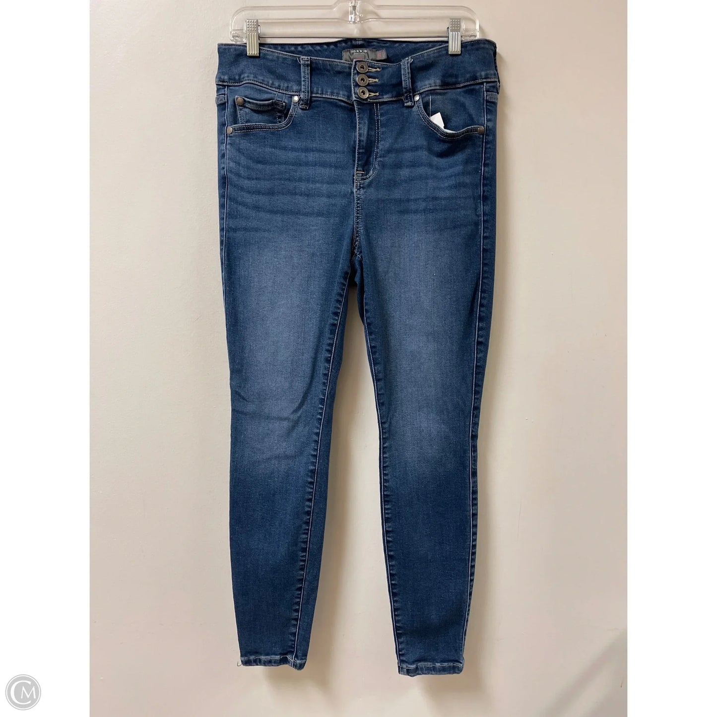 Jeans Skinny By Torrid In Blue Denim, Size: 12