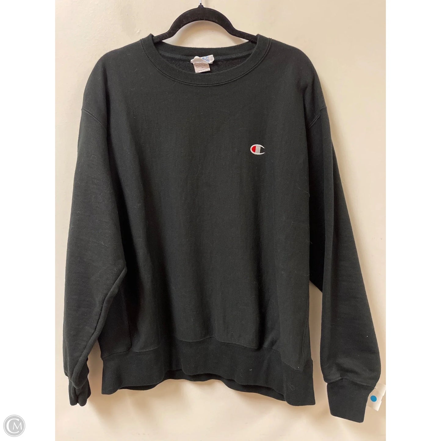 Sweatshirt Crewneck By Champion In Black, Size: Xl