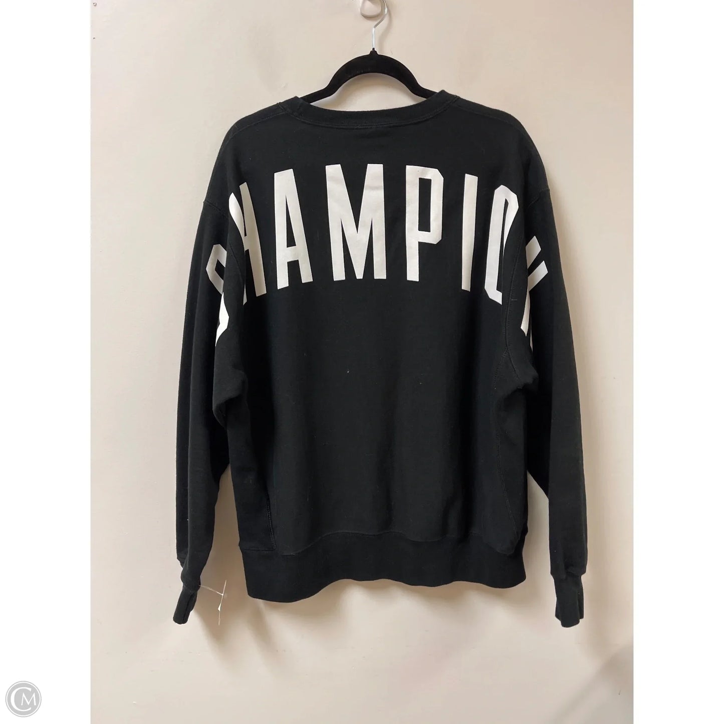 Sweatshirt Crewneck By Champion In Black, Size: Xl