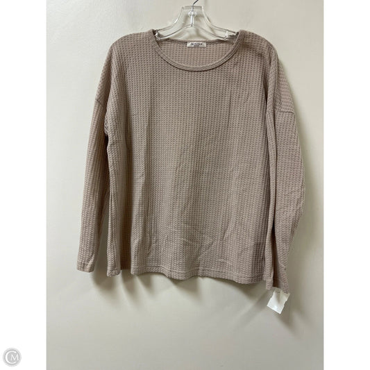 Top Long Sleeve By Ekouaer In Grey, Size: L