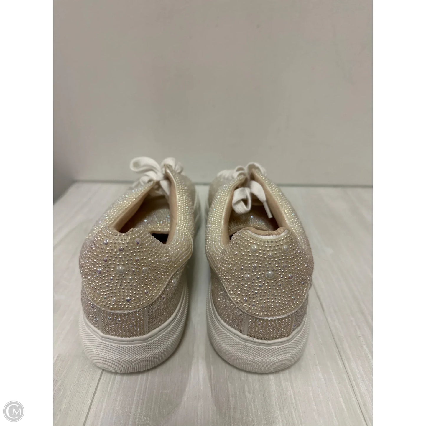 Shoes Sneakers By Betsey Johnson In Cream, Size: 10