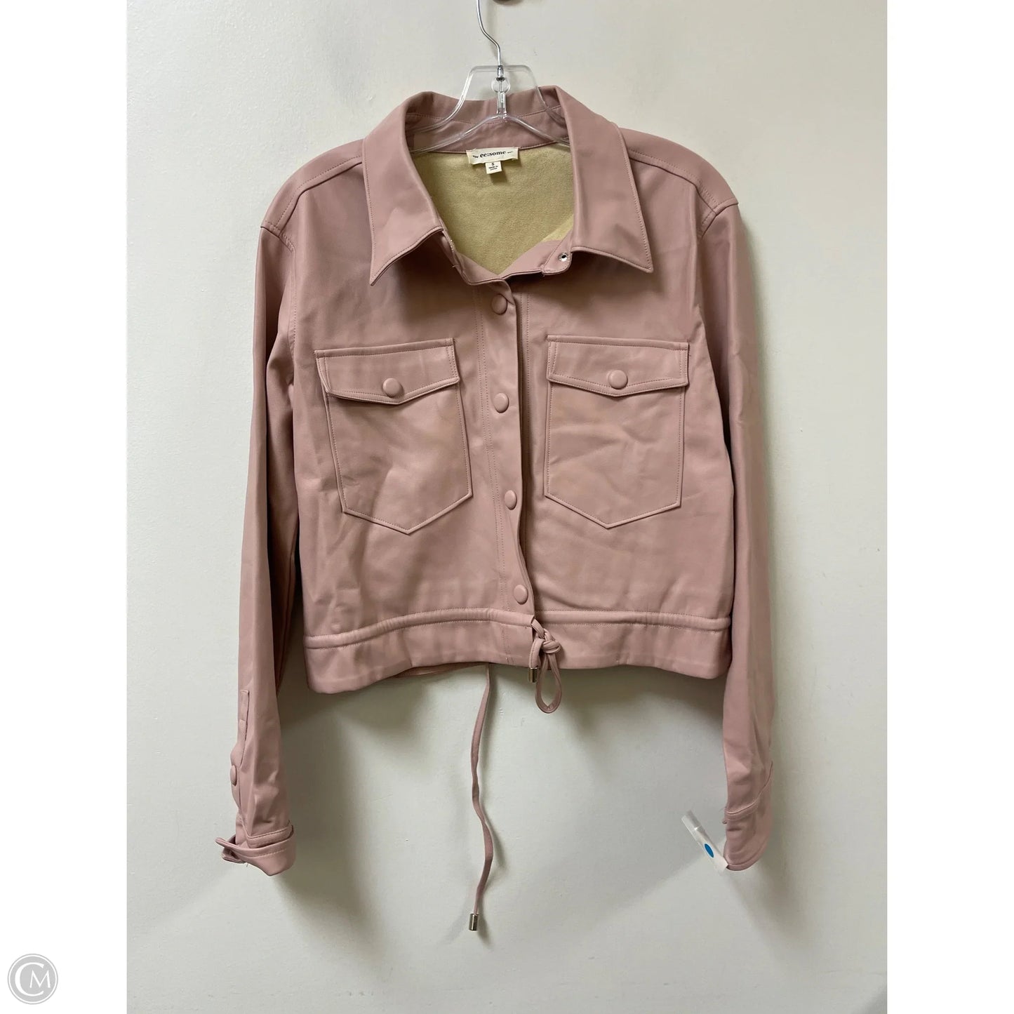 Jacket Moto By Ee Some In Pink, Size: S