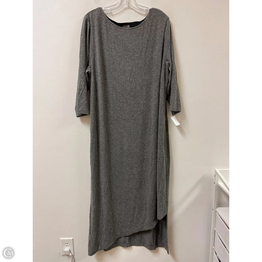 Dress Casual Maxi By Chicos In Grey, Size: 1x