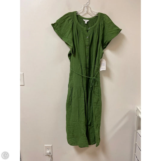 Dress Casual Maxi By Time And Tru In Green, Size: 1x