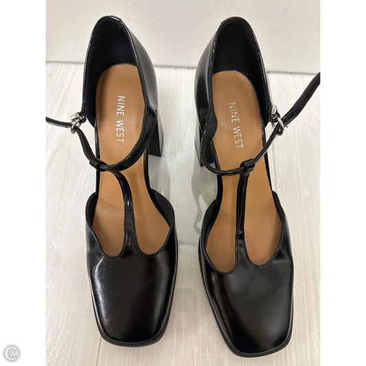 Shoes Heels Block By Nine West In Black, Size: 9.5