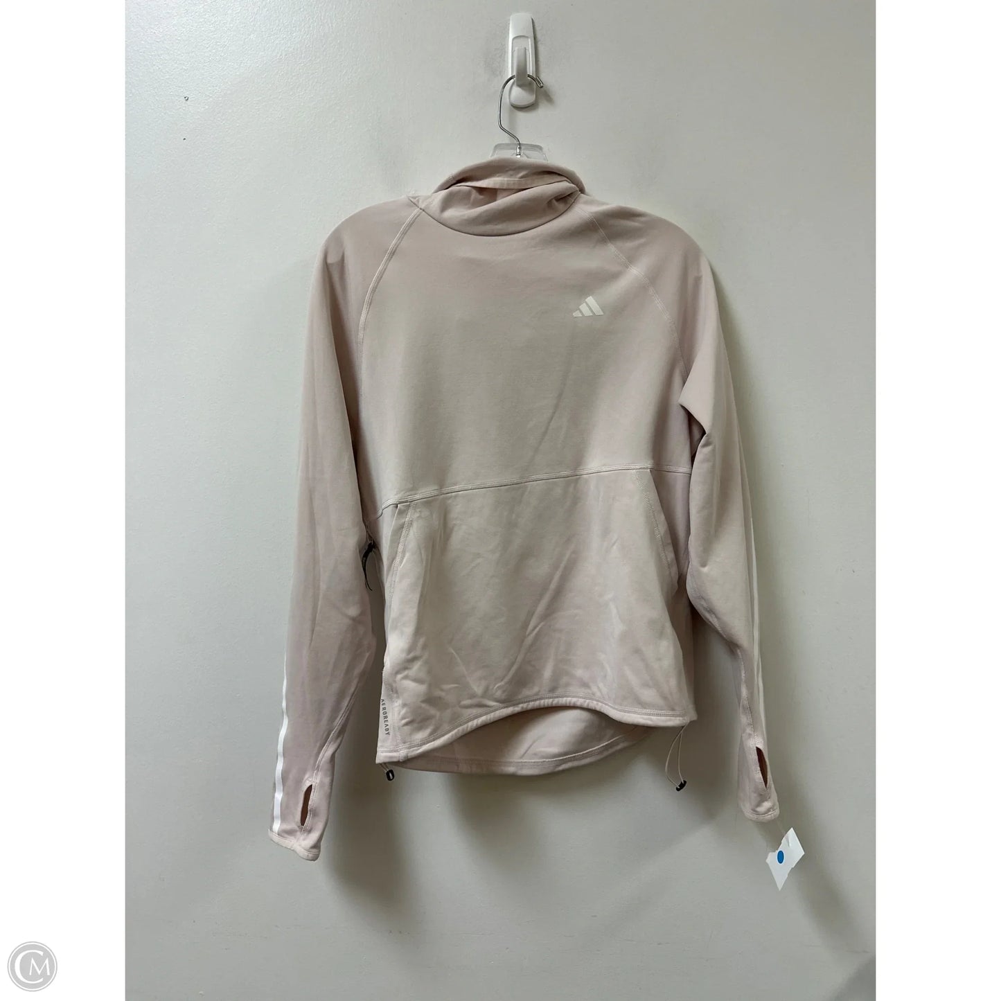 Athletic Sweatshirt Hoodie By Adidas In Pink, Size: S