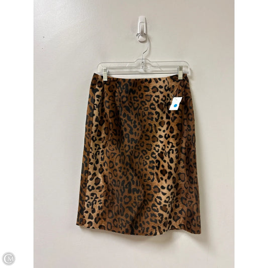 Skirt Midi By Clothes Mentor In Animal Print, Size: 6