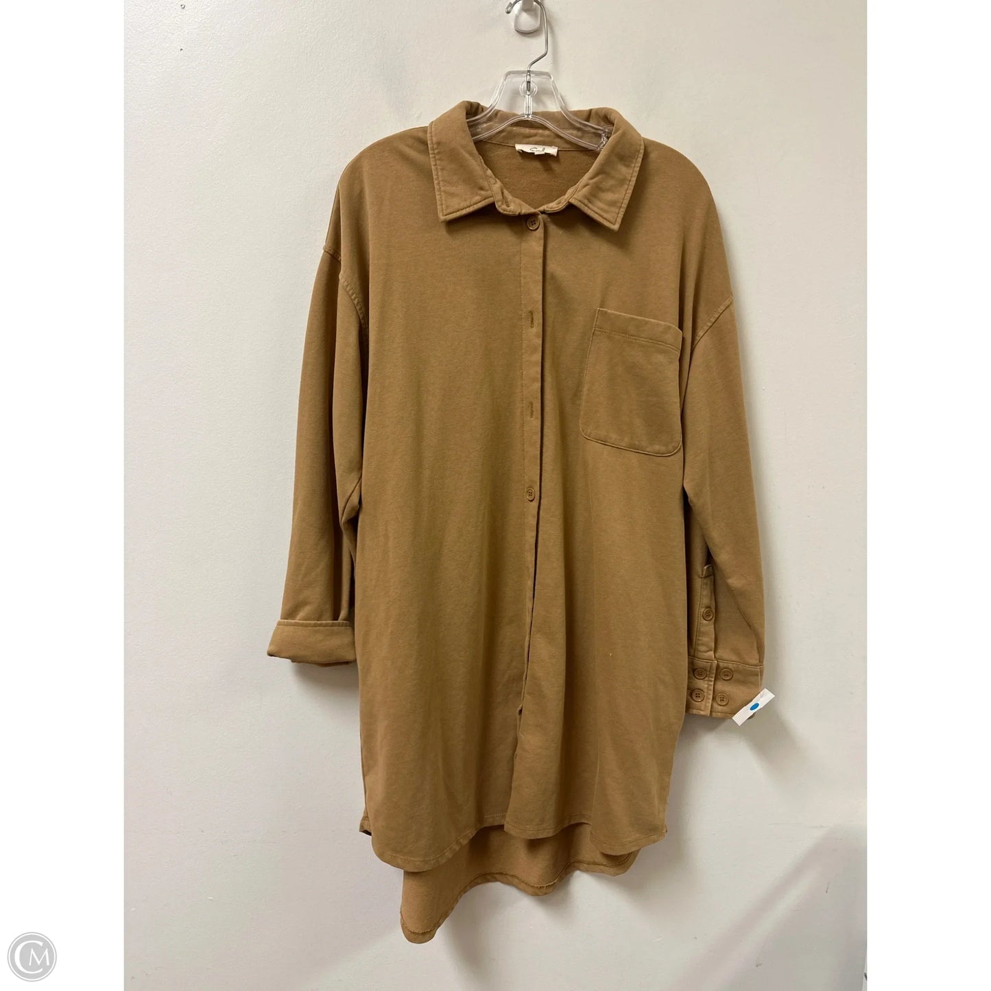 Dress Casual Midi By Easel In Tan, Size: L