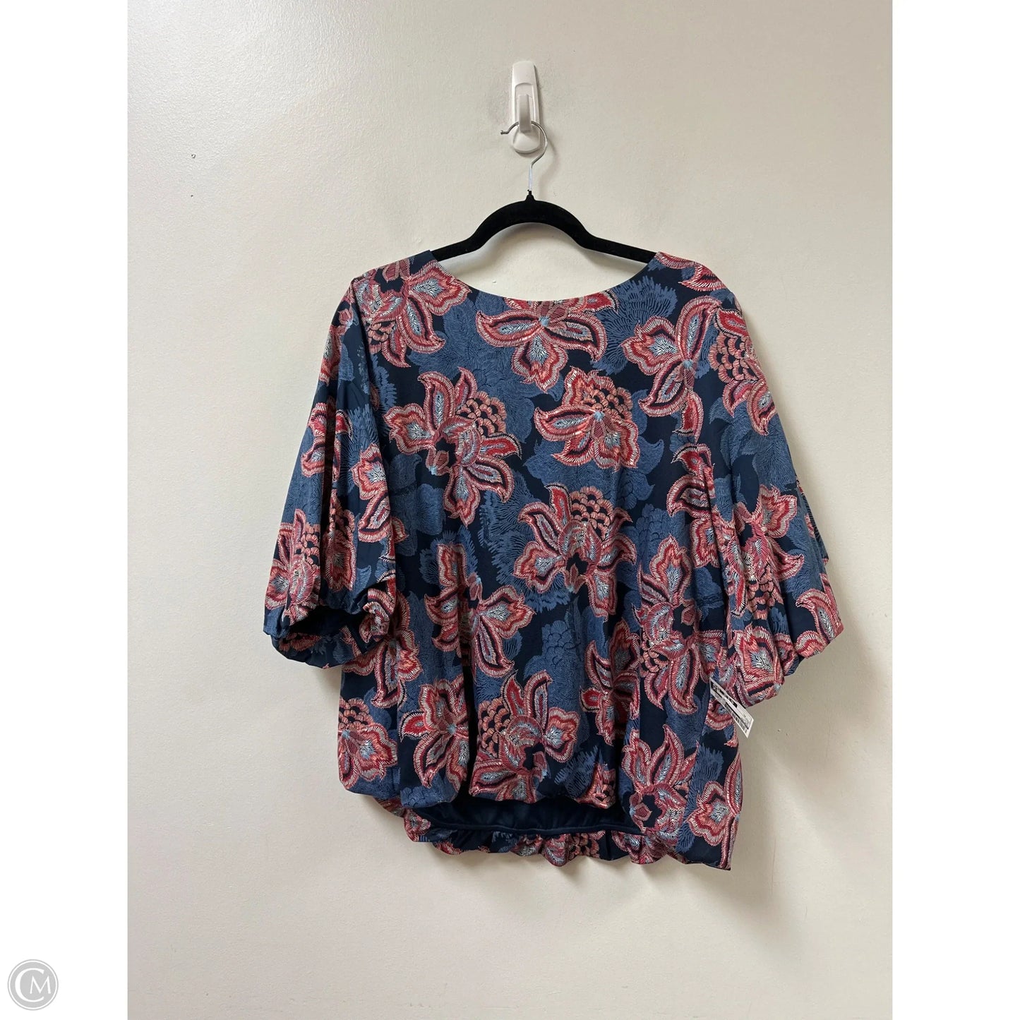 Top Short Sleeve By Chicos In Blue, Size: Xl