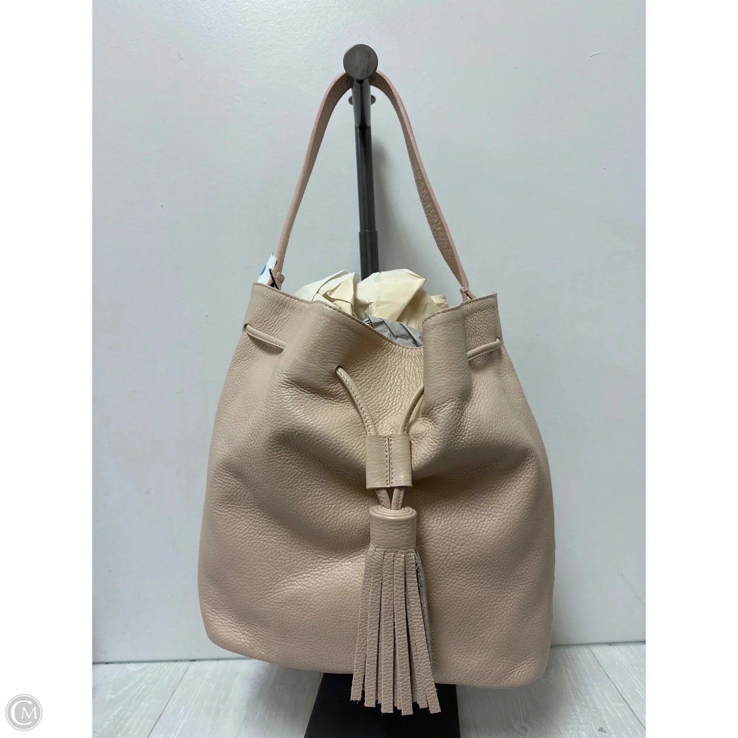Handbag Leather By Cma, Size: Large