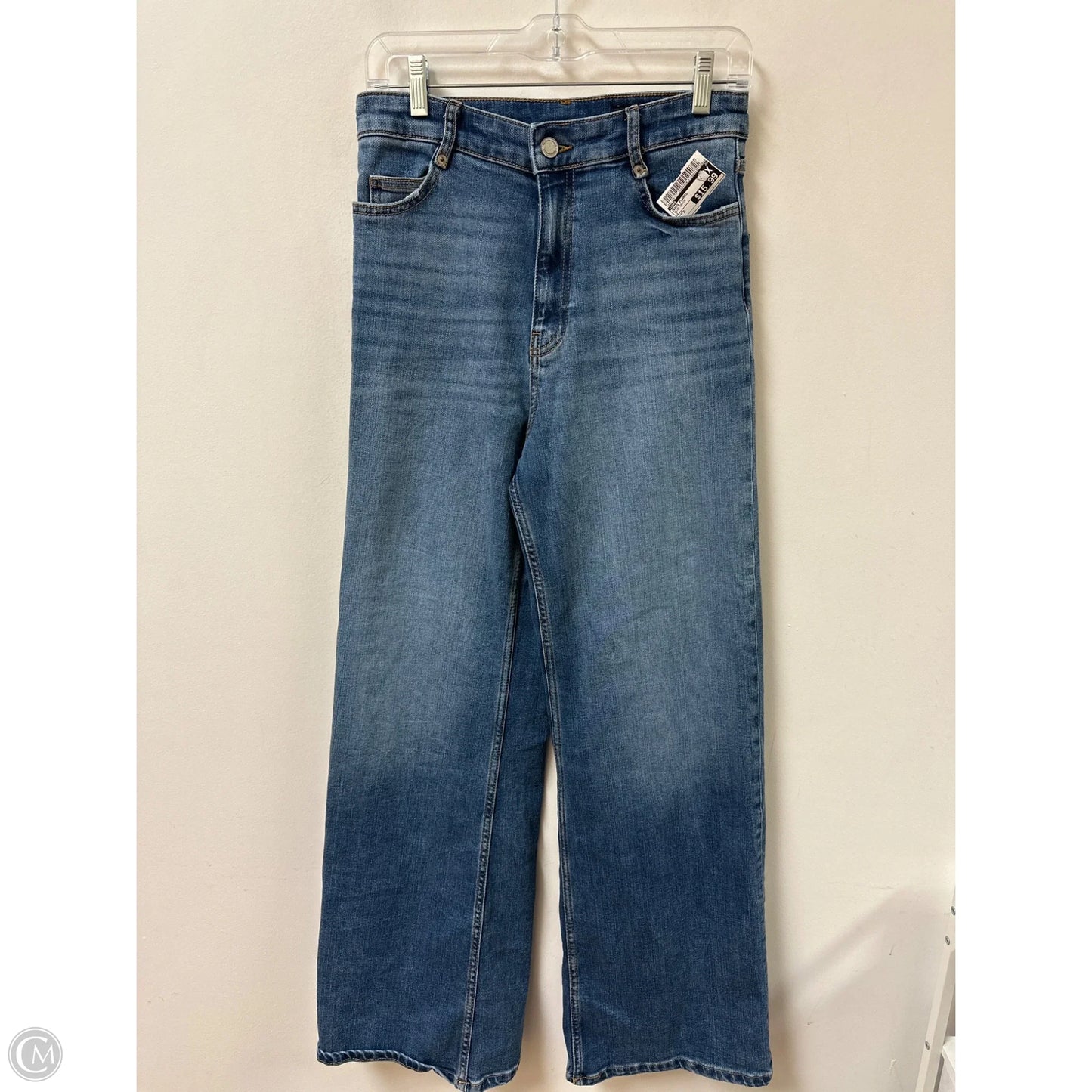 Jeans Flared By Zara In Blue Denim, Size: 2
