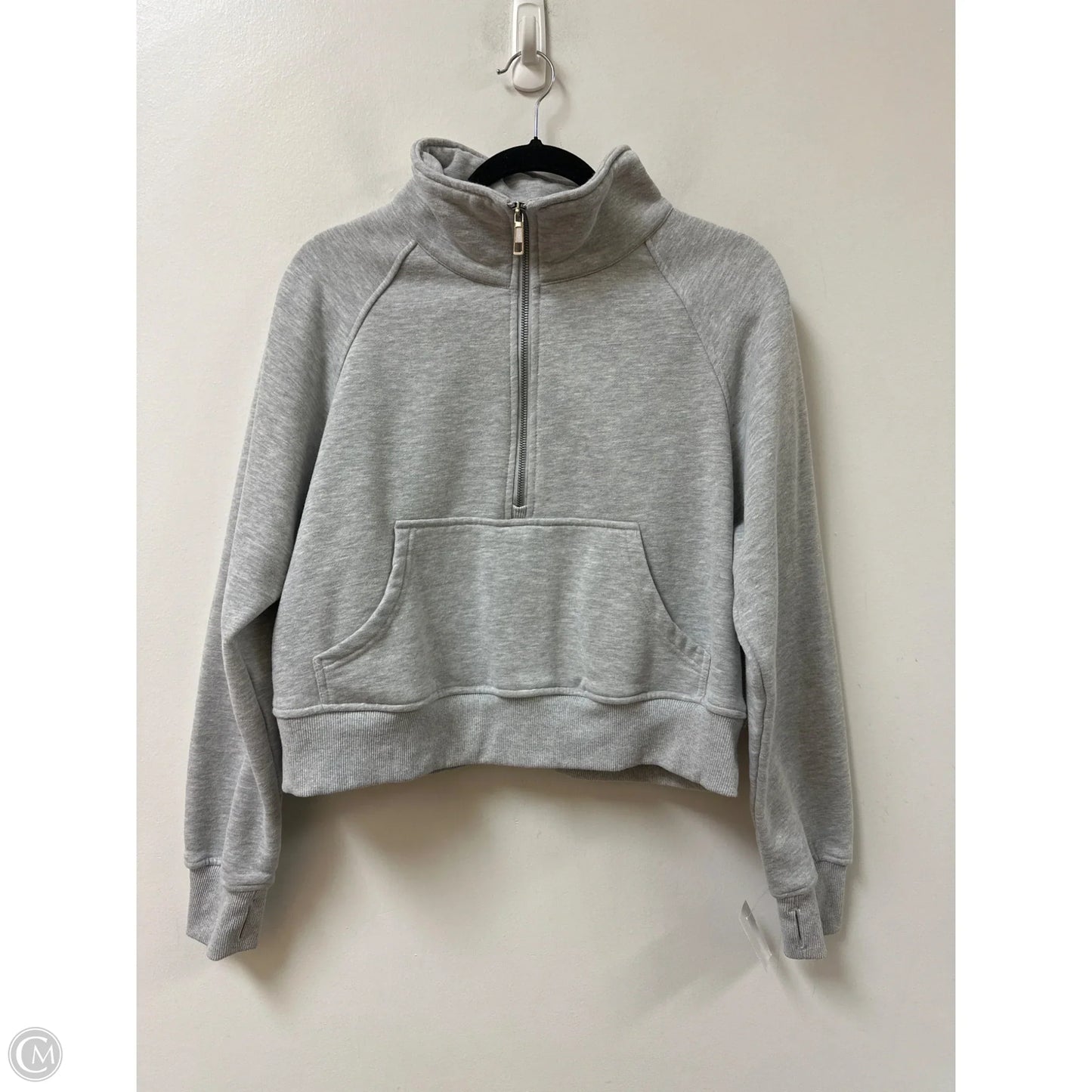 Sweatshirt Collar By Automet In Grey, Size: S