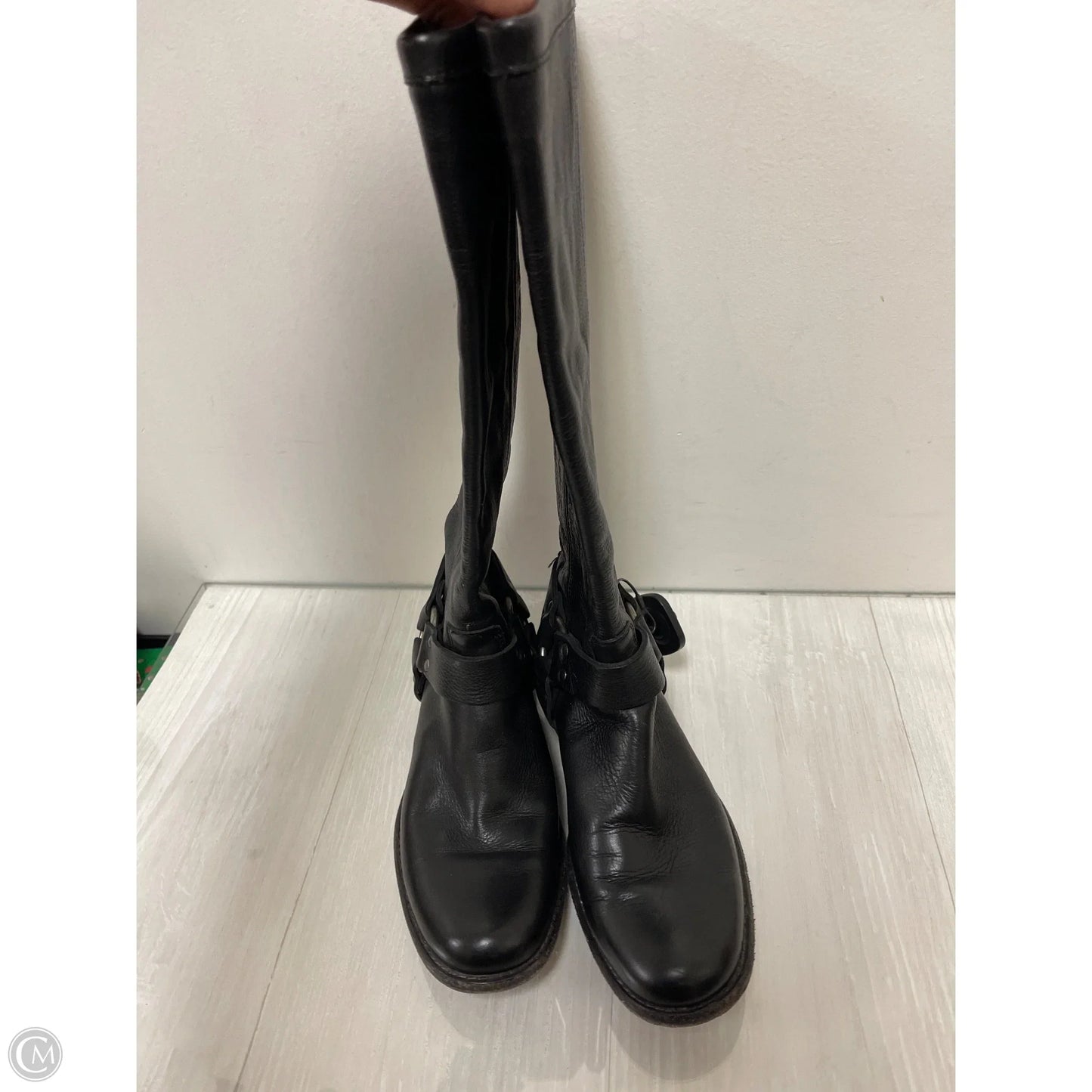 Boots Designer By Frye In Black, Size: 6