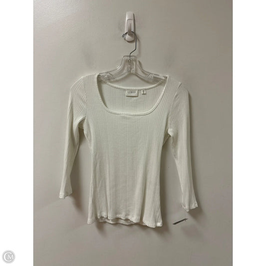 Top Long Sleeve By Cyrus In White, Size: Xs