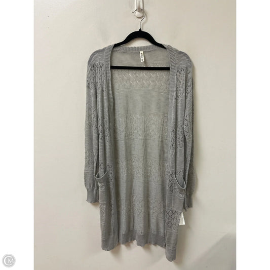 Sweater Cardigan By Clothes Mentor In Grey, Size: S