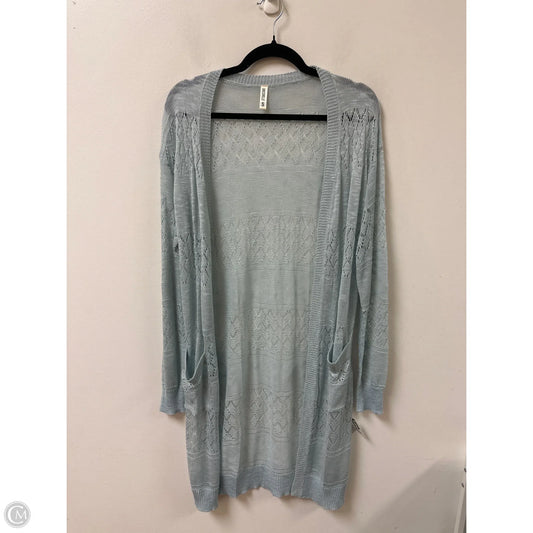 Sweater Cardigan By Clothes Mentor In Blue, Size: S