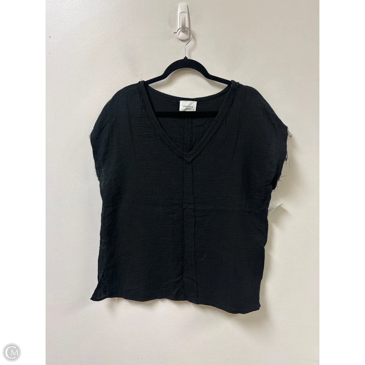 Top Sleeveless By Andree By Unit In Black, Size: L