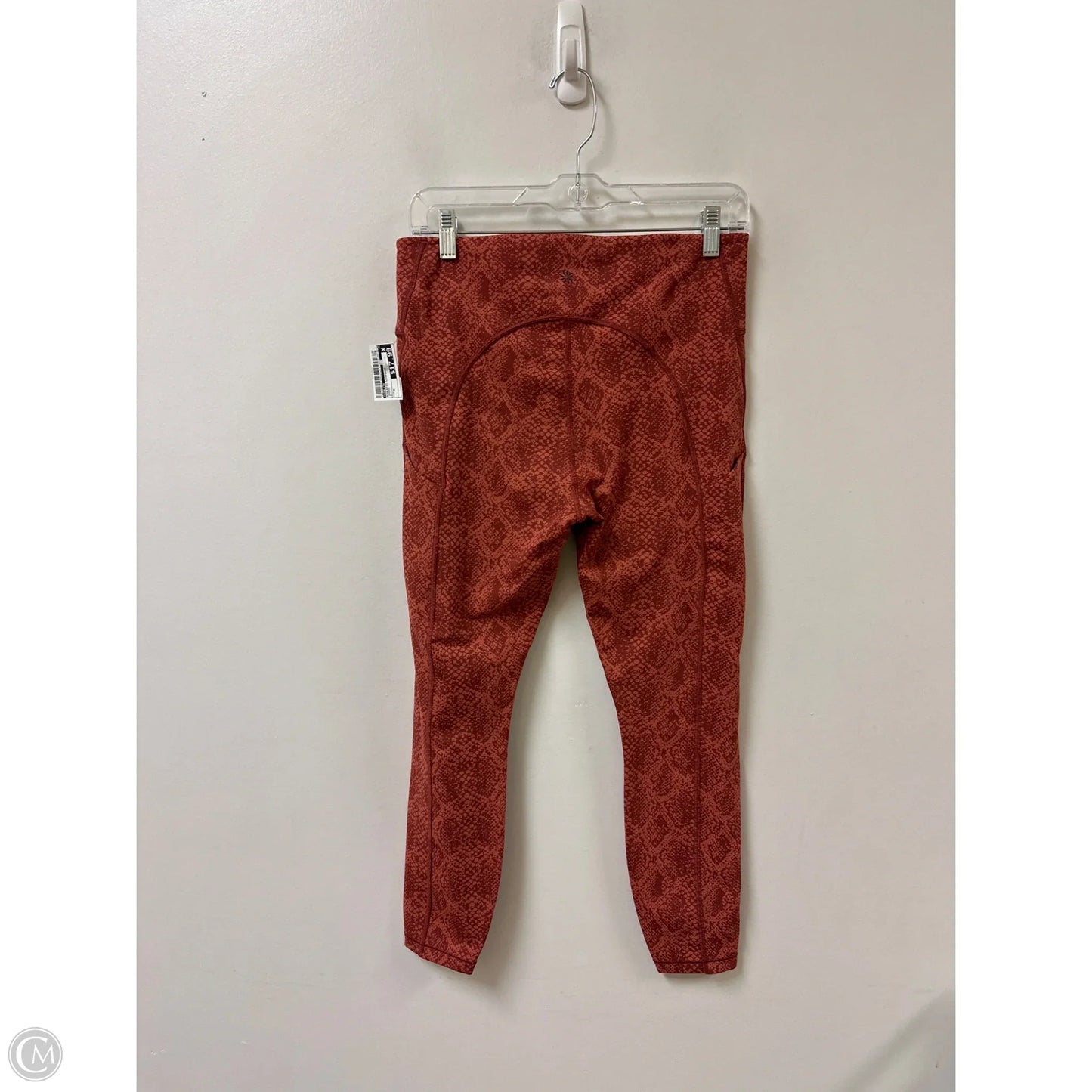 Athletic Leggings By Athleta In Orange, Size: M