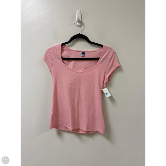 Top Short Sleeve By Old Navy In Pink, Size: M