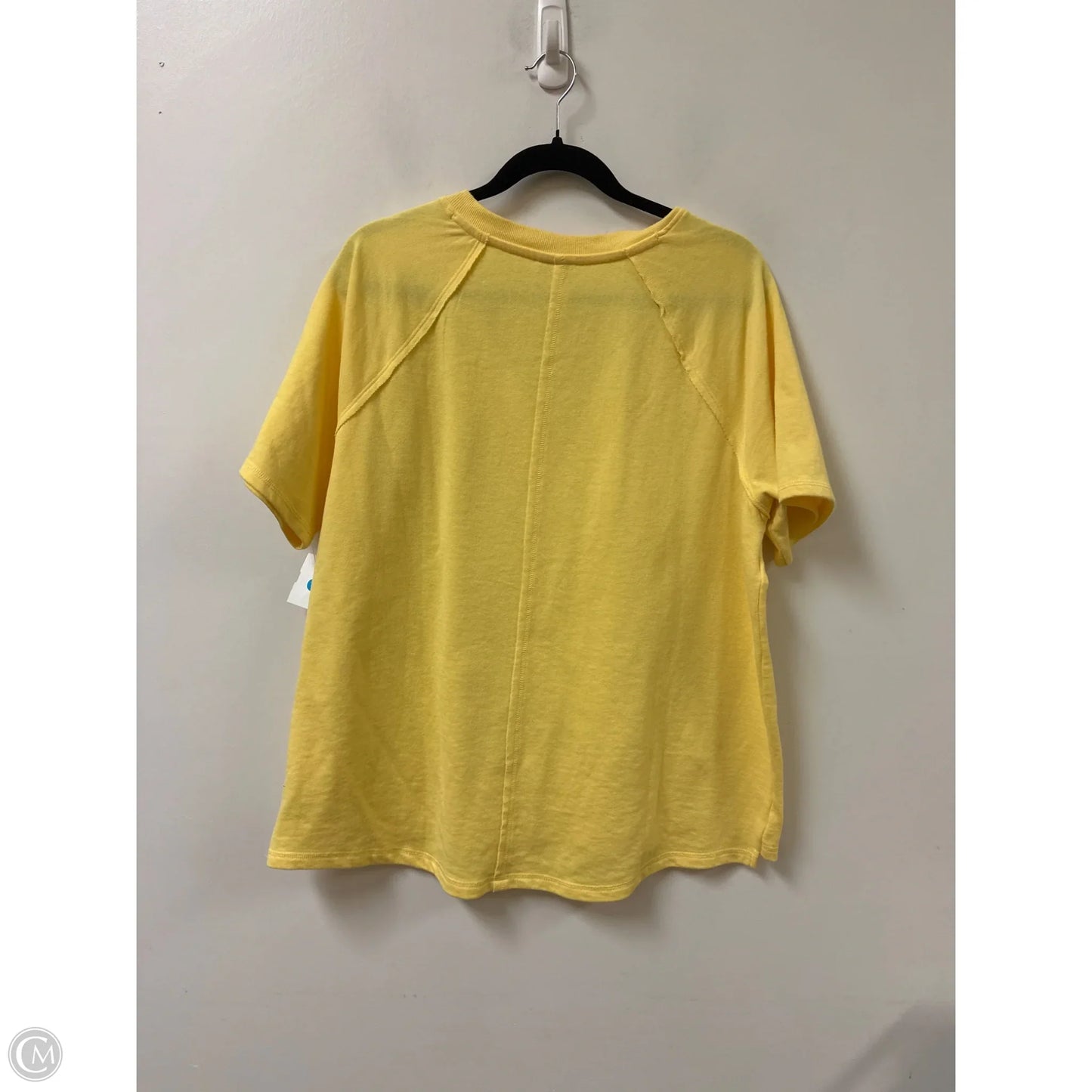 Sweater Short Sleeve By Cato In Yellow, Size: Xl