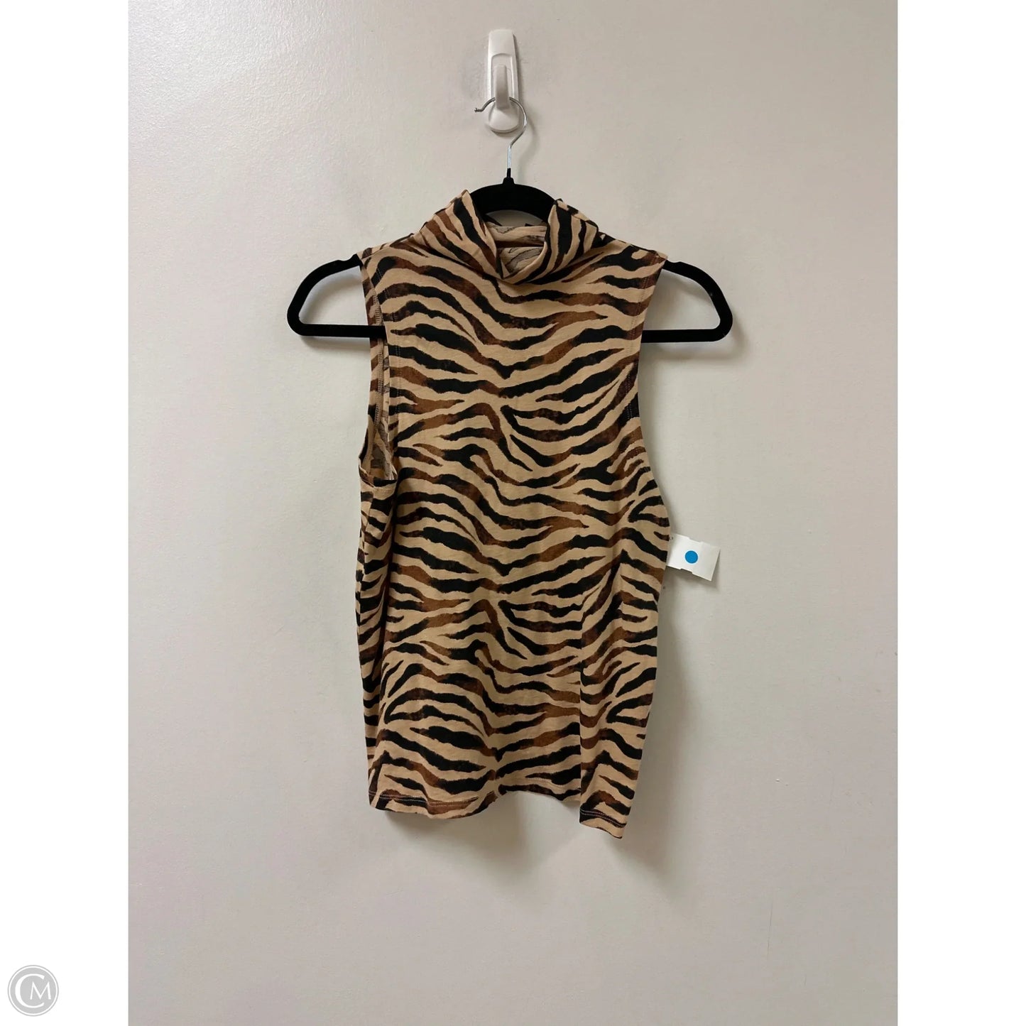 Top Sleeveless By J. Crew In Animal Print, Size: S