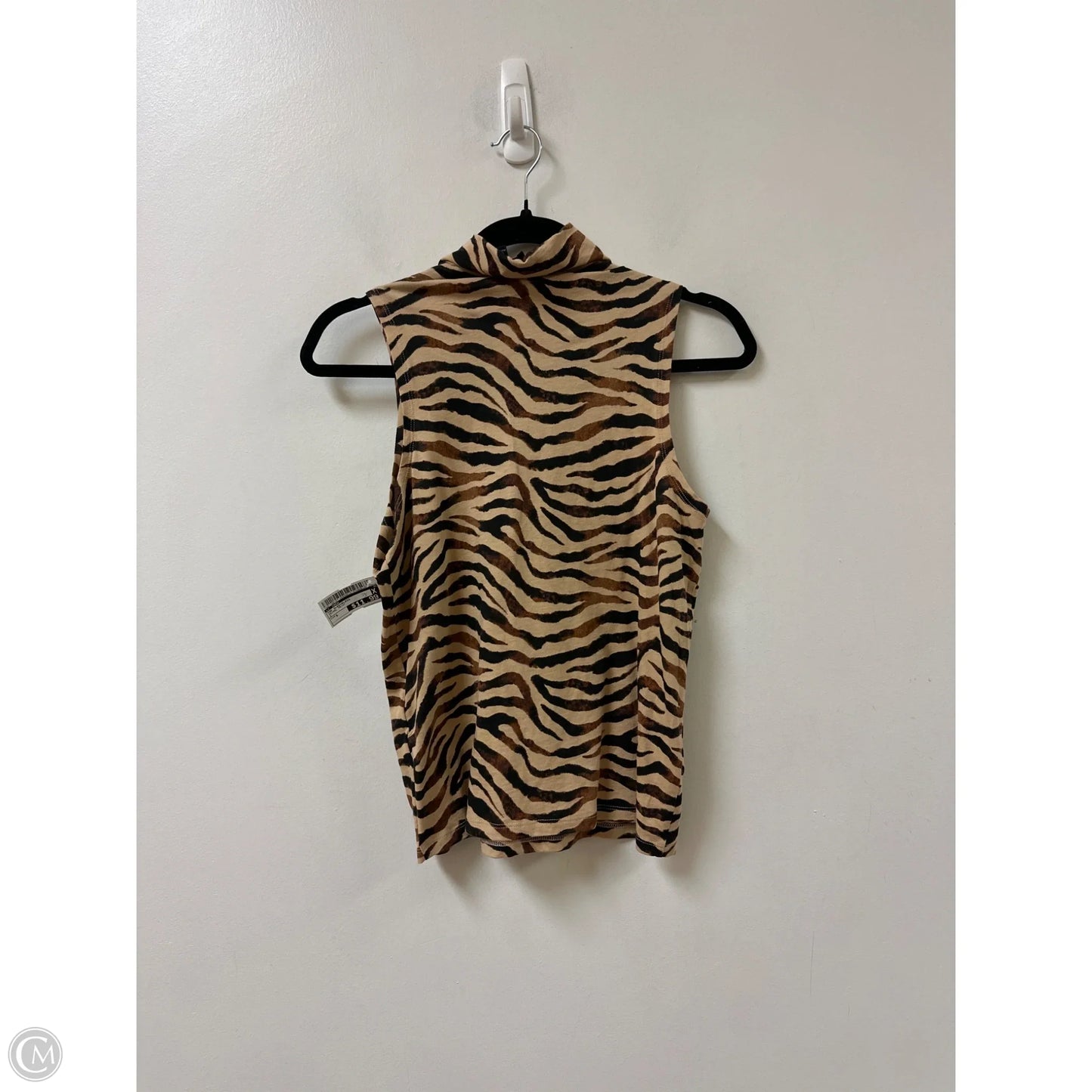Top Sleeveless By J. Crew In Animal Print, Size: S