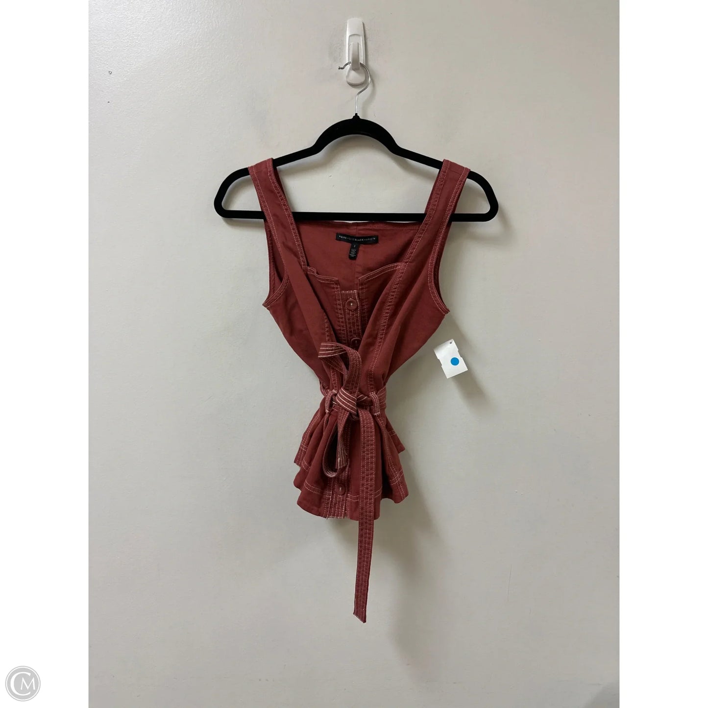 Top Sleeveless By White House Black Market In Red, Size: Xs