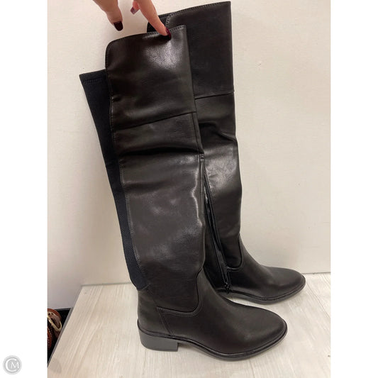 Boots Knee Heels By Bare Traps In Black, Size: 7