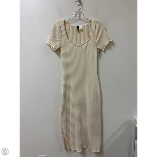 Dress Casual Maxi By Divided In Cream, Size: M