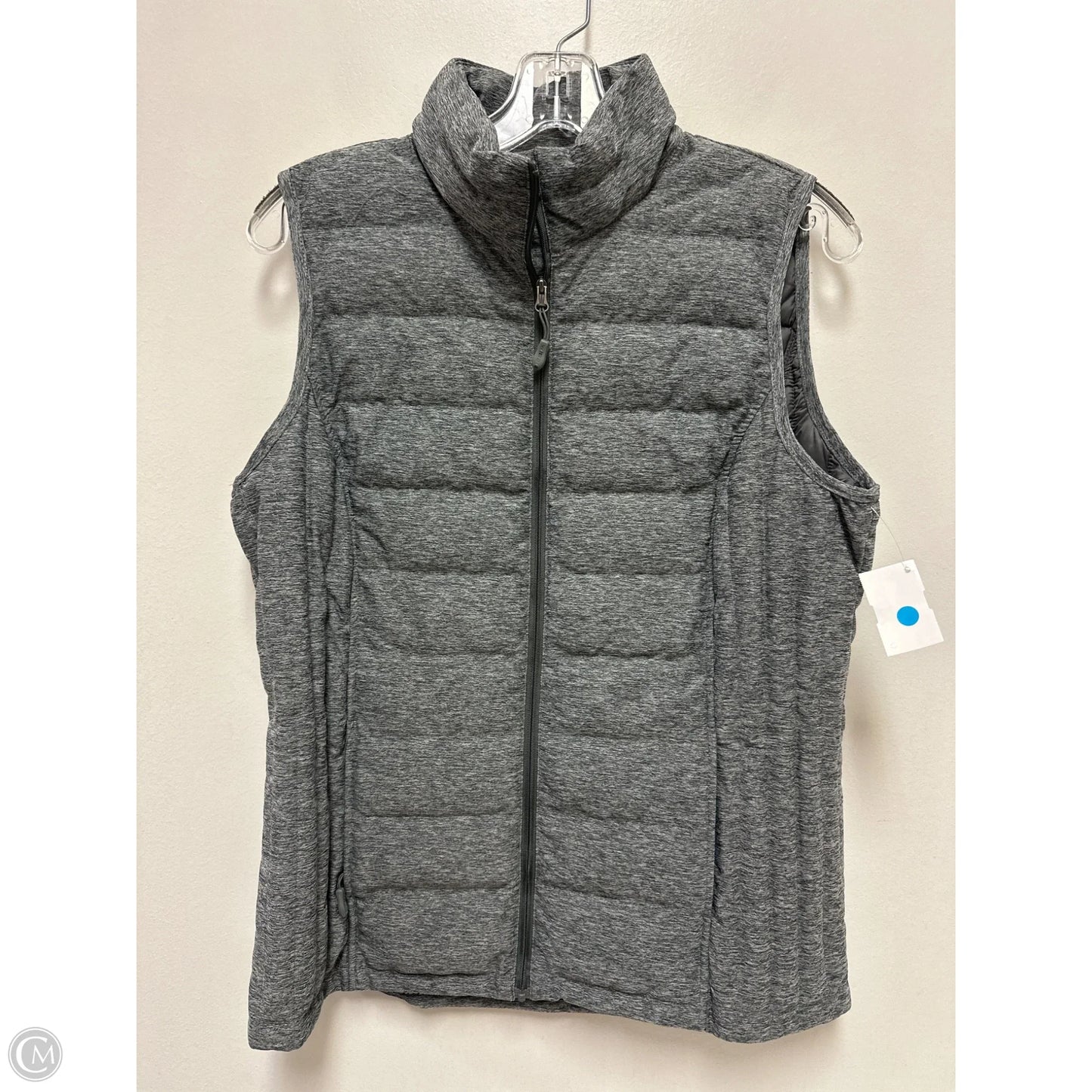 Vest Puffer & Quilted By Clothes Mentor In Grey, Size: M