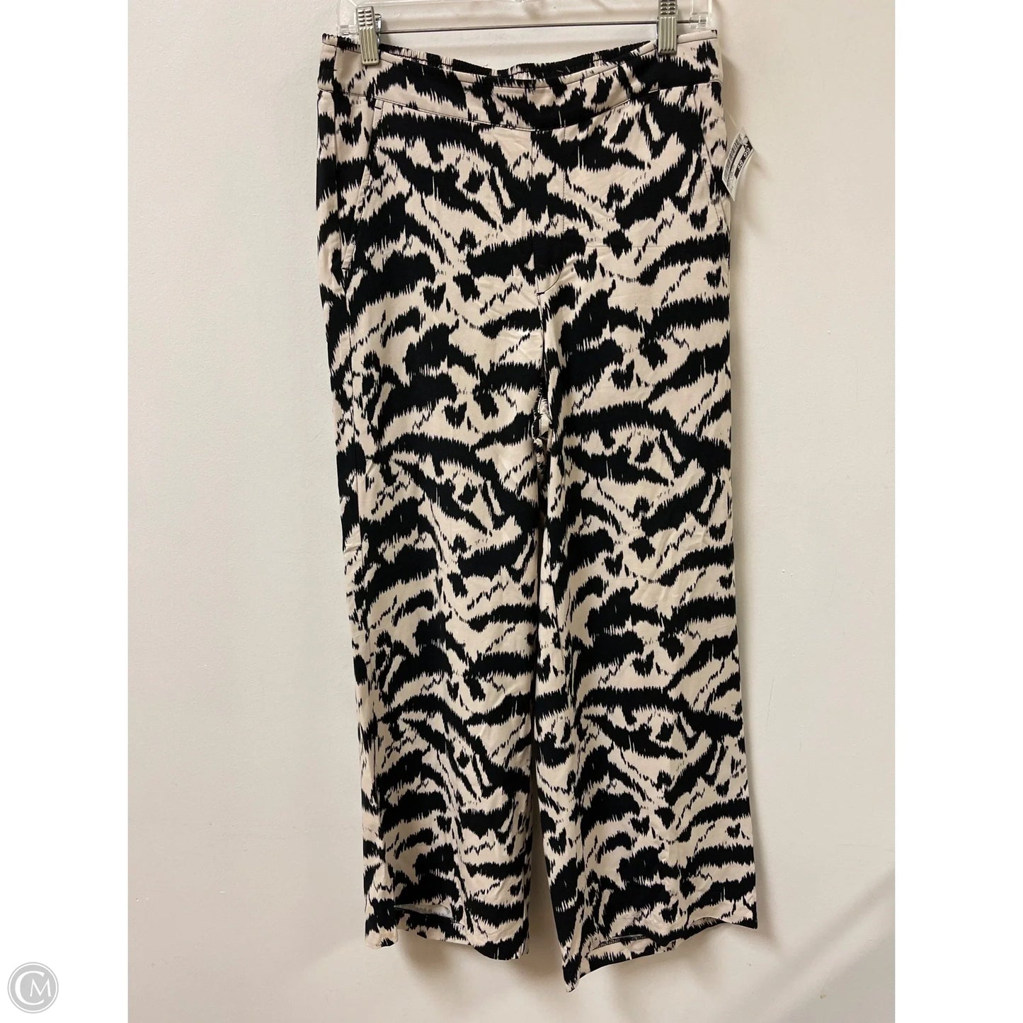 Pants Wide Leg By Old Navy In Black & Cream, Size: 8