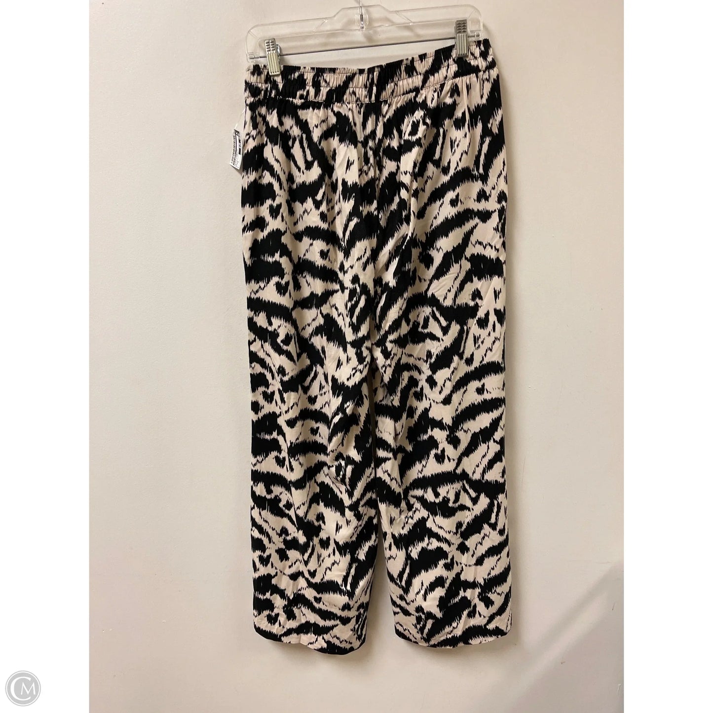 Pants Wide Leg By Old Navy In Black & Cream, Size: 8