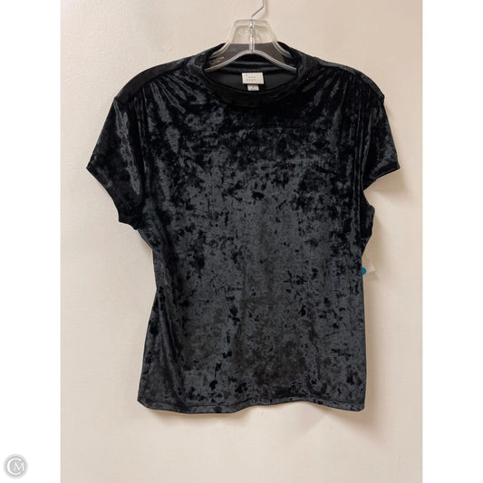 Top Short Sleeve By A New Day In Black, Size: L