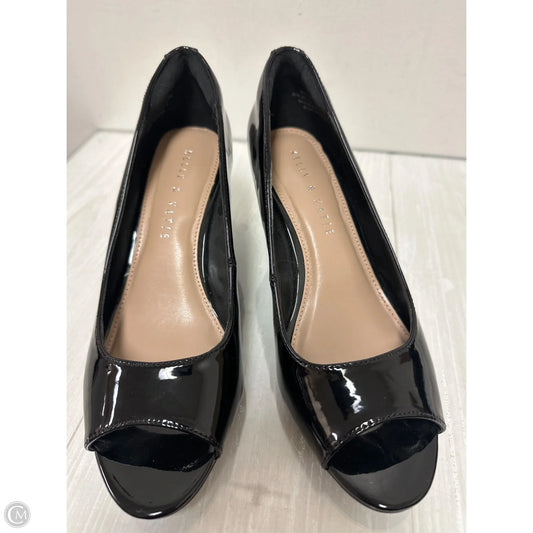 Shoes Heels Wedge By Kelly And Katie In Black, Size: 7