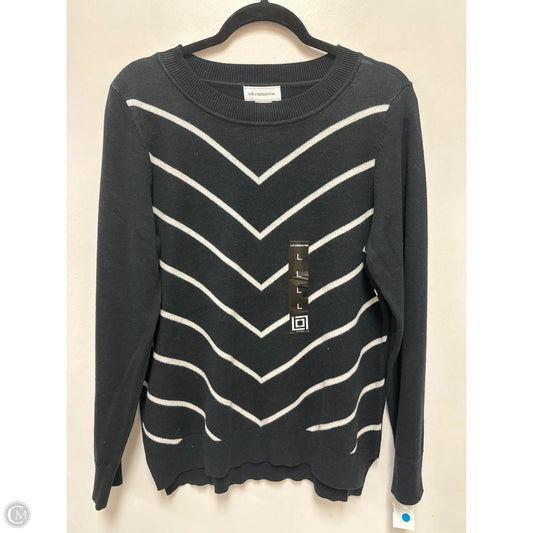 Sweater By Liz Claiborne In Black, Size: L