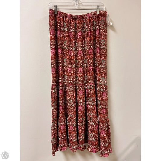 Skirt Maxi By Max Studio In Floral Print, Size: L