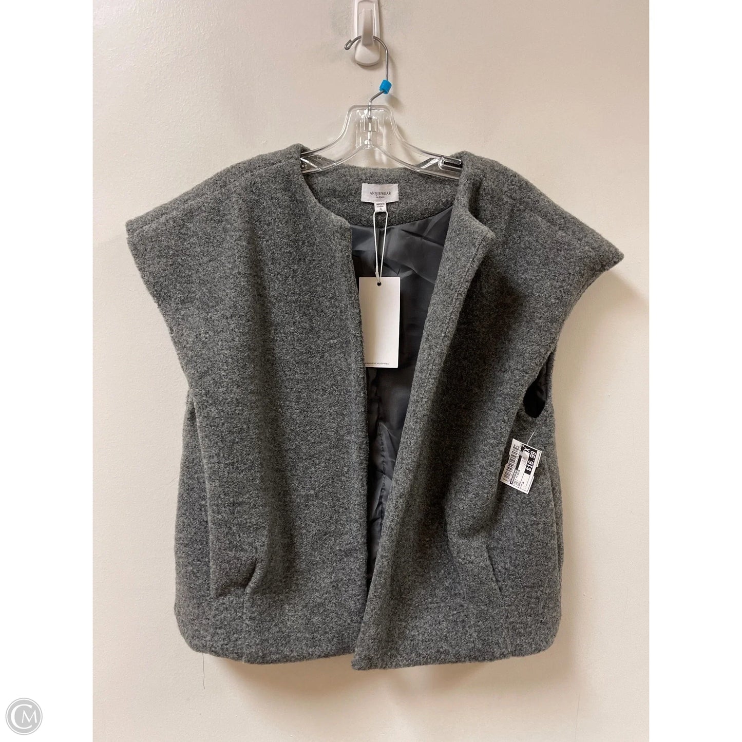 Vest Fleece By Anniewear In Grey, Size: S
