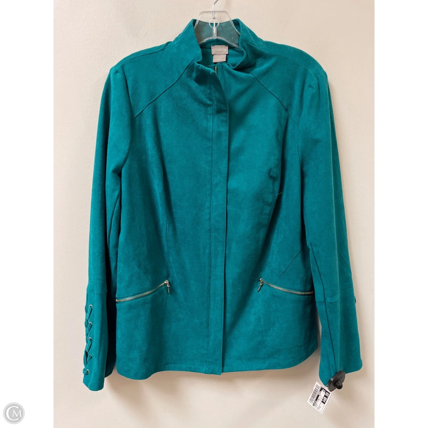 Jacket Other By Chicos In Teal, Size: M