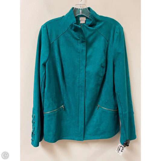 Jacket Other By Chicos In Teal, Size: M