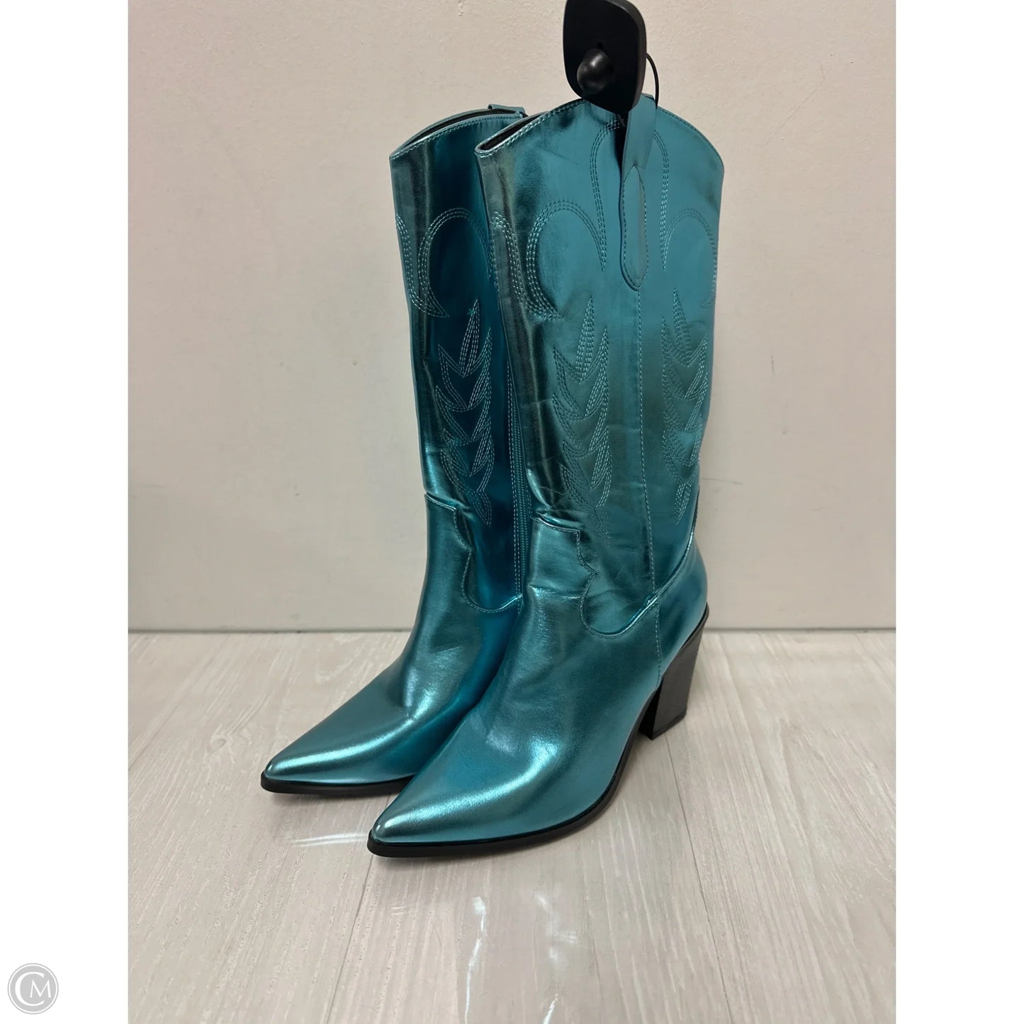 Boots Western By Clothes Mentor In Teal, Size: 7