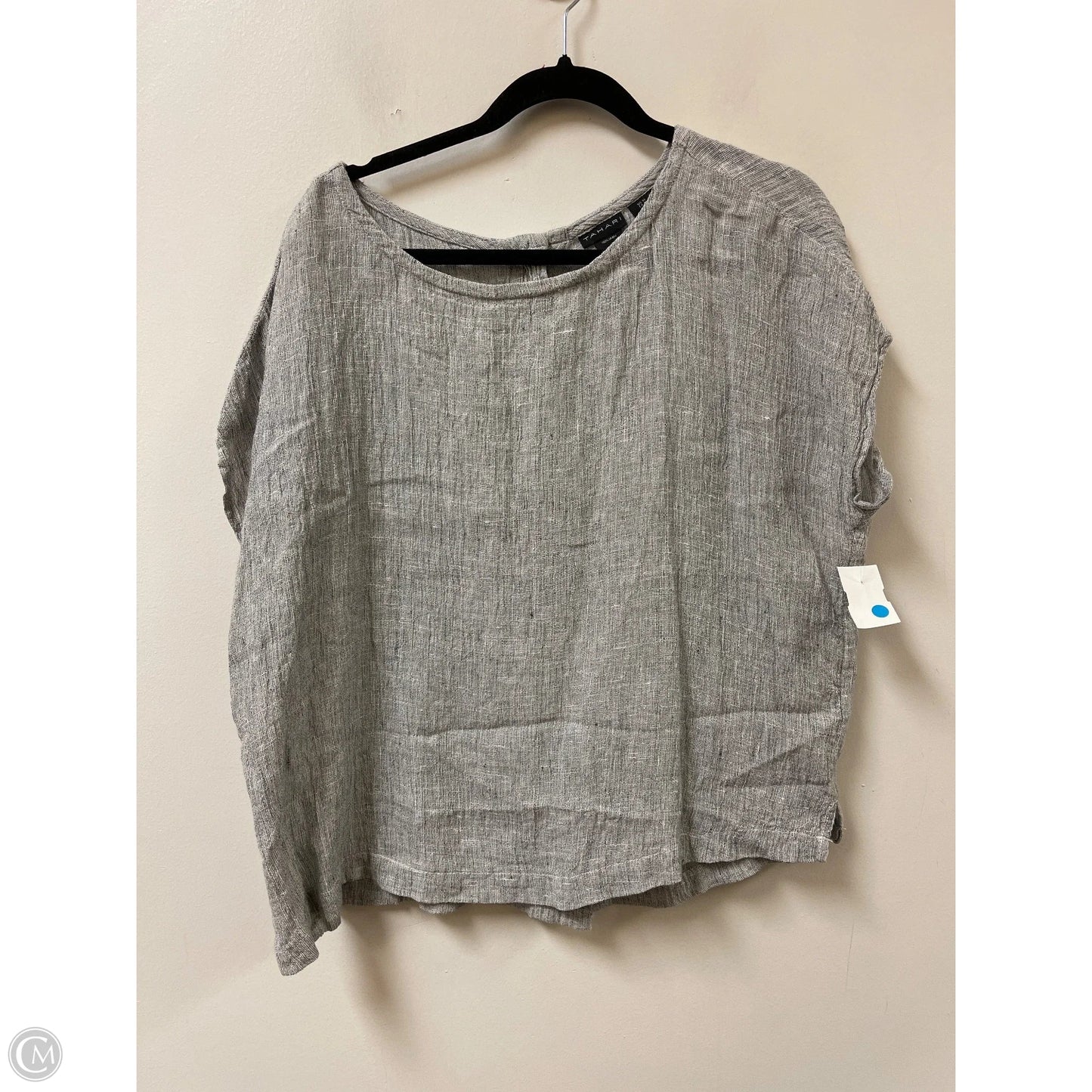 Top Short Sleeve By Tahari In Blue, Size: M