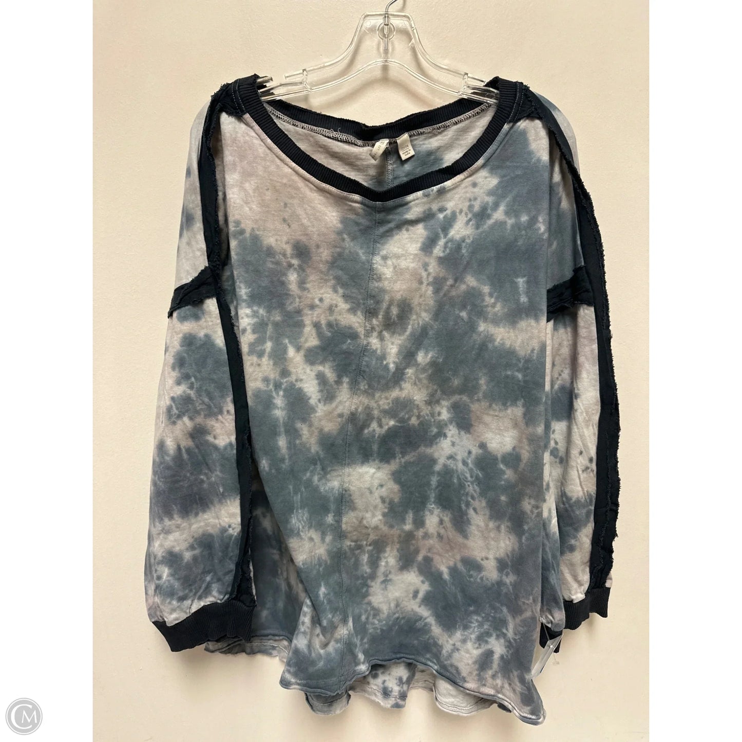 Top Long Sleeve By Cato In Blue, Size: 3x